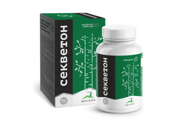 Капсулы Секветон БАД, 180 шт. (20 в коробке)