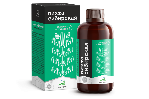 Пихта сибирская с фруктозой БАД (0,3 л) (20 в коробке)