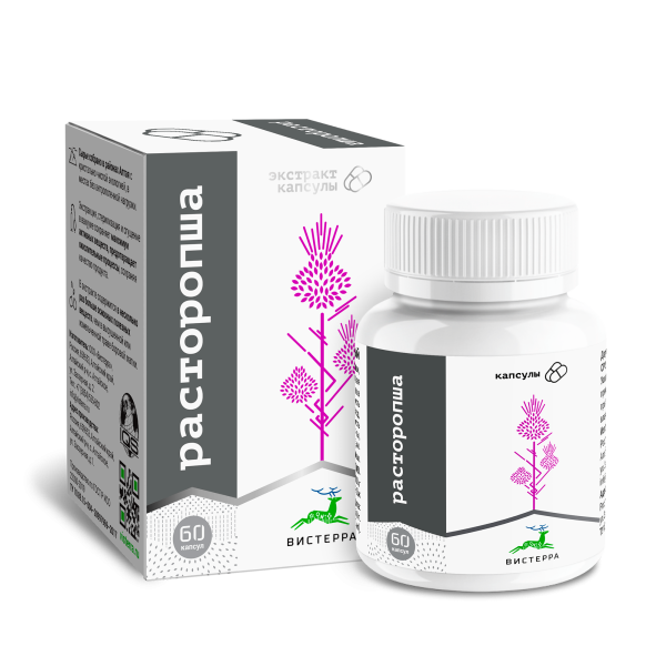Капсулы экстракт семян расторопши 60 шт. (24 в коробке)