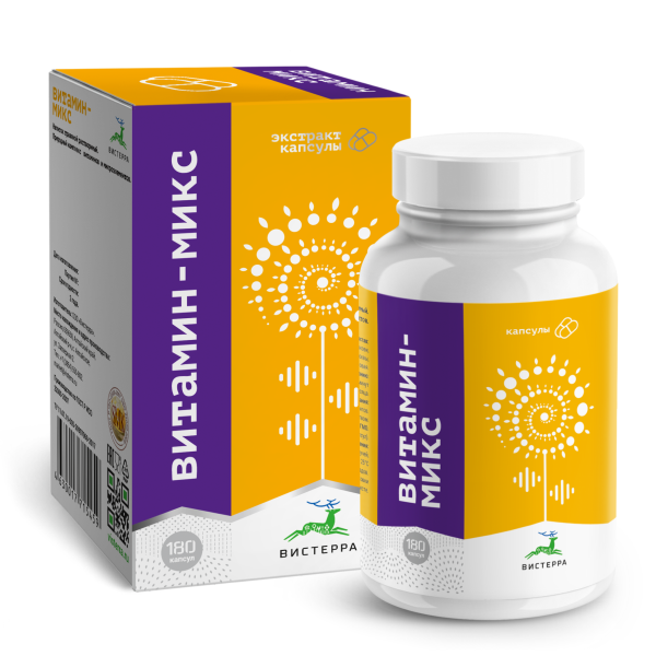 Капсулы Витамин-Микс, 180 шт. (80 в коробке)