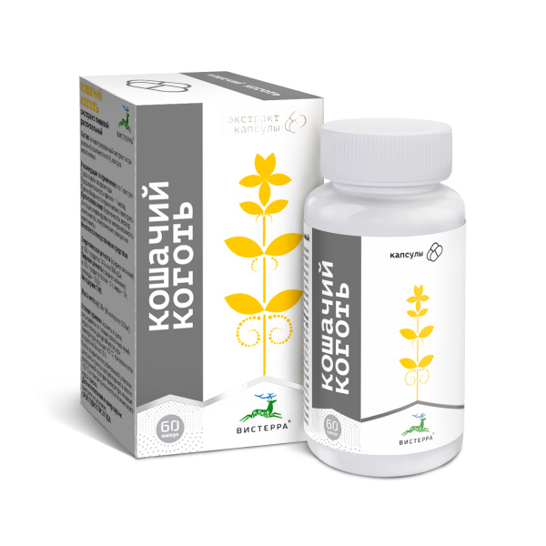 Капсулы экстракт корней кошачьего когтя, 60 шт. (24 в коробке)