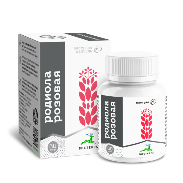 Капсулы экстракт родиолы розовой 60 шт. (24 в коробке)