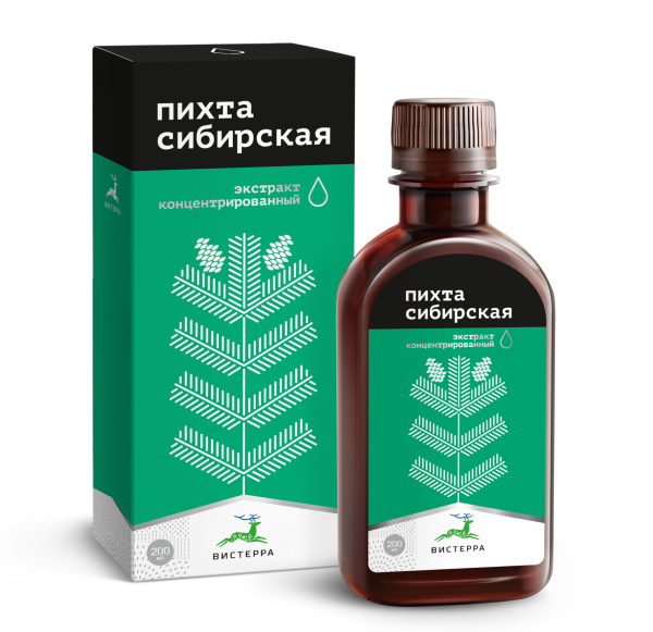 Пихта сибирская (0,2 л фляжка) (66 в коробке)