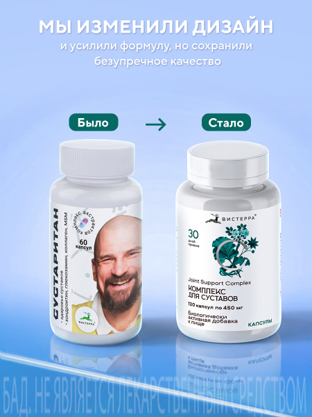 Капсулы Комплекс для Суставов БАД, 120 шт. (20 шт в коробке)