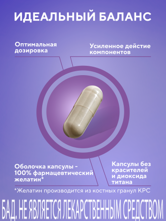 Капсулы Хелатное железо БАД, 60 шт. (20 в коробке)